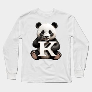 Panda with K Long Sleeve T-Shirt